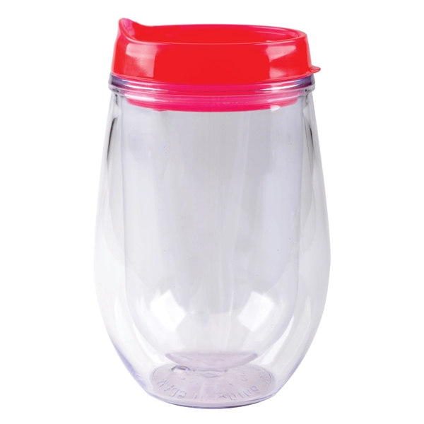 10 oz. Bev Trav Double Wall Acrylic Stemless Wine Glass... from ASI 80060 VisionUSA