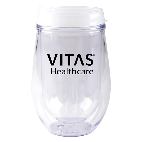 10 oz. Bev Trav Double Wall Acrylic Stemless Wine Glass... from ASI 80060 VisionUSA