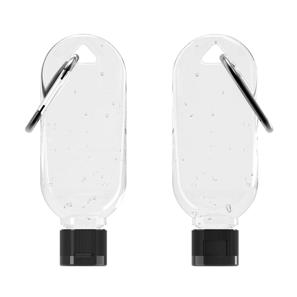 1.8 ounce bottles of 75% hand sanitizer gel with metal carabiner... from ASI 37218 Athena Promo (tm)