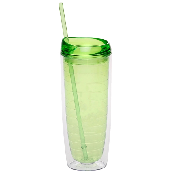 20 oz. Orbit Acrylic Tumbler with Matching Lid and Straw... from ASI 80060 VisionUSA