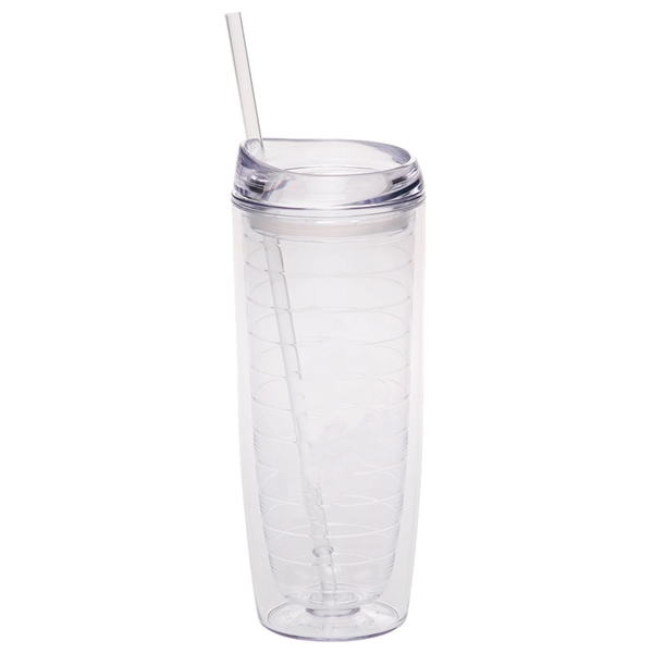 20 oz. Orbit Acrylic Tumbler with Matching Lid and Straw... from ASI 80060 VisionUSA