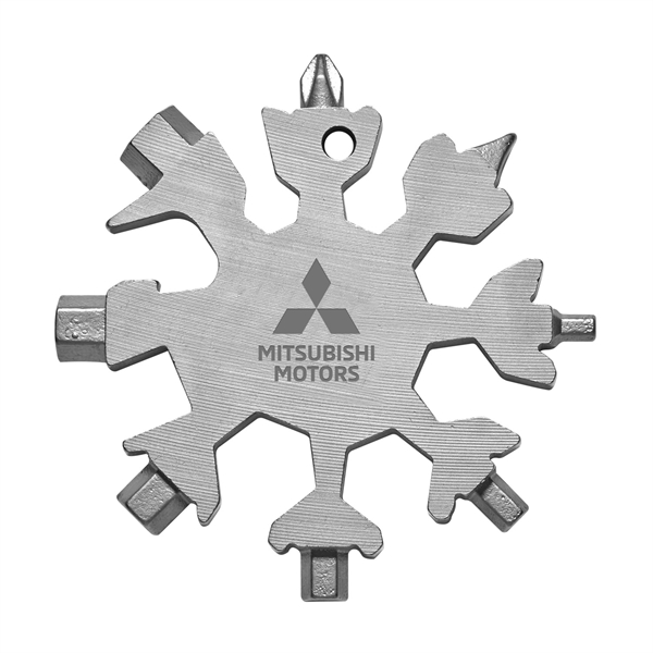 17 tools in one uniquely-shaped keychain device. The snowflake design allows... from ASI 46170 Compass Industries Inc