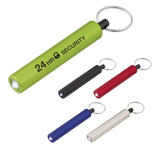 Mini LED flashlight with a split ring key tag attached.... from ASI 61125 Hit Promotional Products / Hit®