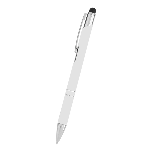 Plunger-action stylus pen made of aluminum and available in six colors.... from ASI 61125 Hit Promotional Products / Hit®