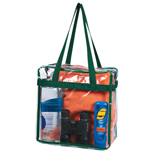 Clear zippered tote made of PVC material... from ASI 61125 Hit Promotional Products / Hit®