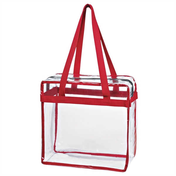 Clear zippered tote made of PVC material... from ASI 61125 Hit Promotional Products / Hit®