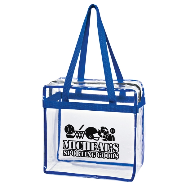 Clear zippered tote made of PVC material... from ASI 61125 Hit Promotional Products / Hit®