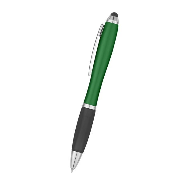 The Satin Stylus pen with stylus has twist action and a... from ASI 61125 Hit Promotional Products / Hit®