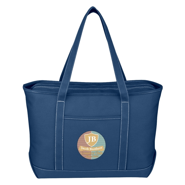 Large Cotton Canvas Yacht Tote.  24 oz. Canvas.  Outside... from ASI 61125 Hit Promotional Products / Hit®