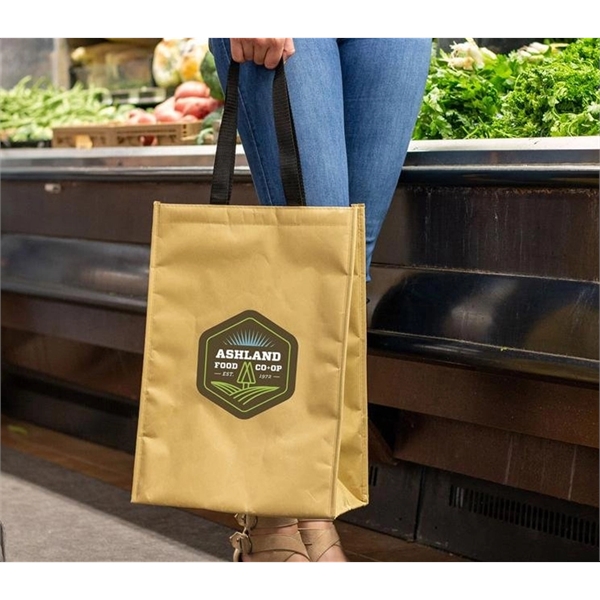 12" x 17" x 7" recycled Kraft paper bag with foam... from ASI 37218 Athena Promo (tm)