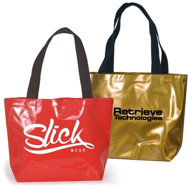 Fashionable Galleria tote bag made of vinyl.... from ASI 66230 Landes Inc
