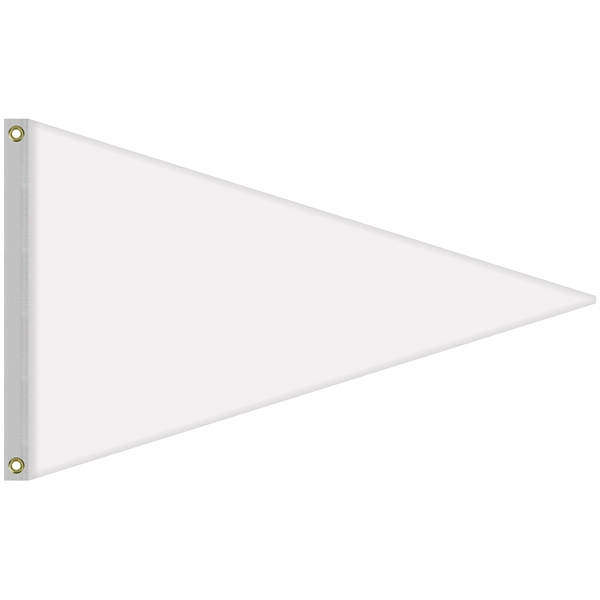 2.5' x 4' customized sided digitally printed knitted polyester pennants... from ASI 80228 Quinn