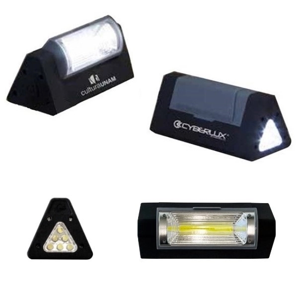 Triangular shaped COB work light with 30 lumens LED flashlight and... from ASI 99030 Zipline / Zipline®