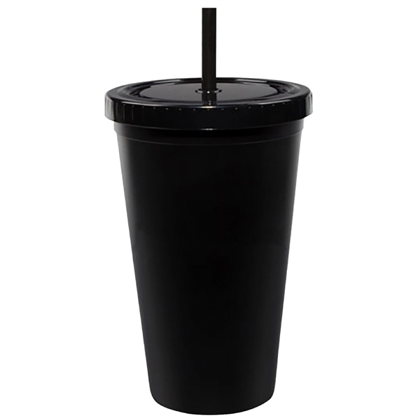 16 oz. Odyssey Double Wall Acrylic Tumbler with Matching Straw and... from ASI 80060 VisionUSA