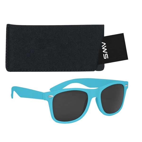 Aws velvet touch Malibu sunglasses with a pouch and hang tag.... from ASI 61125 Hit Promotional Products / Hit®