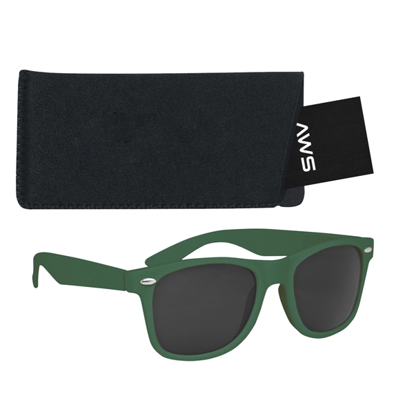Aws velvet touch Malibu sunglasses with a pouch and hang tag.... from ASI 61125 Hit Promotional Products / Hit®