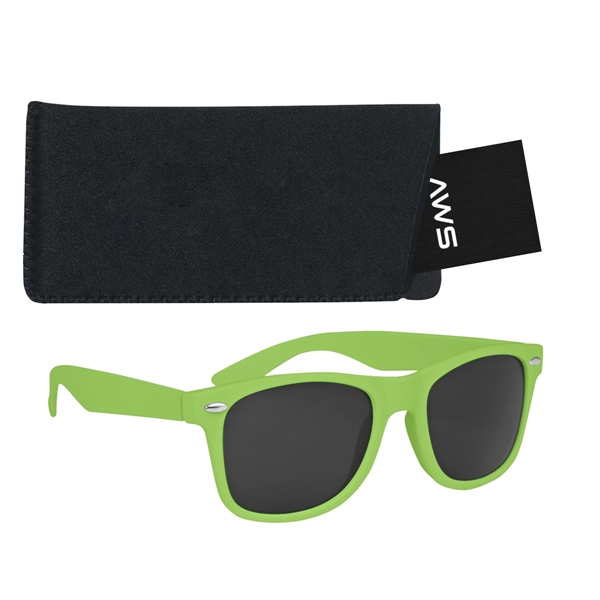 Aws velvet touch Malibu sunglasses with a pouch and hang tag.... from ASI 61125 Hit Promotional Products / Hit®