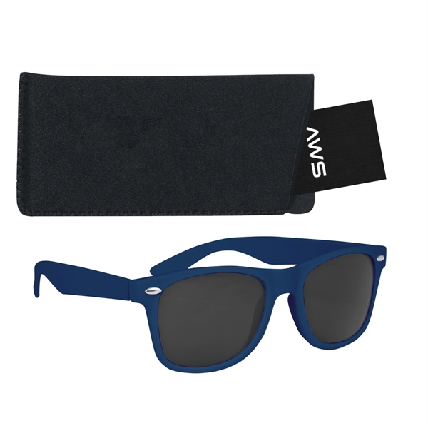 Aws velvet touch Malibu sunglasses with a pouch and hang tag.... from ASI 61125 Hit Promotional Products / Hit®