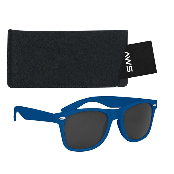 Aws velvet touch Malibu sunglasses with a pouch and hang tag.... from ASI 61125 Hit Promotional Products / Hit®