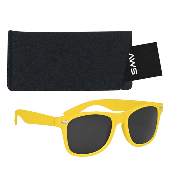Aws velvet touch Malibu sunglasses with a pouch and hang tag.... from ASI 61125 Hit Promotional Products / Hit®