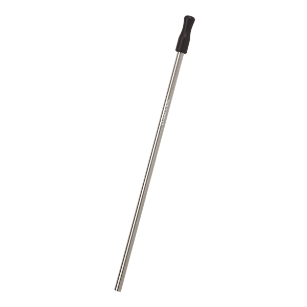 Reusable stainless straw kit with cotton pouch for reducing impact on... from ASI 61125 Hit Promotional Products / Hit®