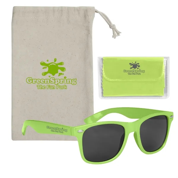 Malibu sunglasses with microfiber cloth and pouch for looking stylish while... from ASI 61125 Hit Promotional Products / Hit®