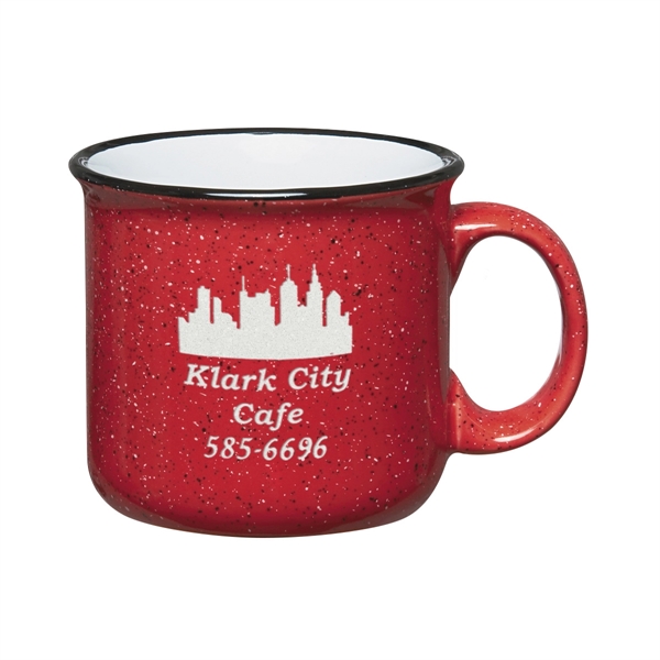 15 oz. ceramic campfire mug with retro granite design.... from ASI 61125 Hit Promotional Products / Hit®