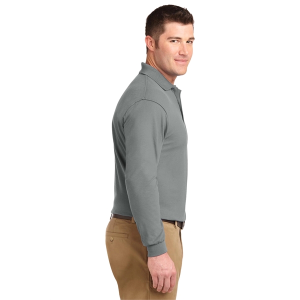 Port Authority Tall Silk Touch Long Sleeve Polo.... from ASI 84863 SanMar