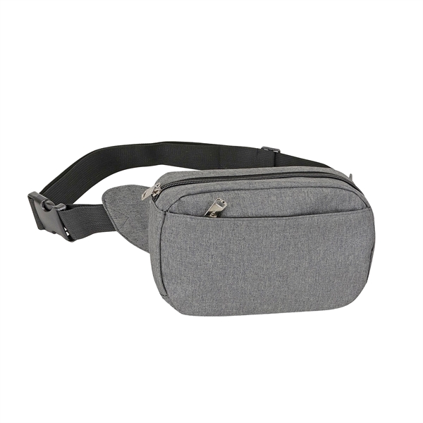 3 zipper compartments: front, main, & back; adjustable strap with buckle... from ASI 41511 Brainchild USA Inc / BrainChild Gift Club