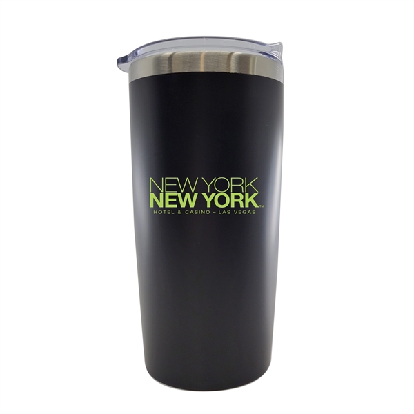 6.5" x 3.375" 20-ounce double wall vacuum-insulated stainless steel tumbler with... from ASI 90807 Tekweld