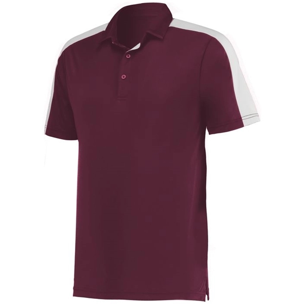 The Bi-Color Vital Polo is made from 100% polyester wicking smooth... from ASI 37461 Augusta Sportswear