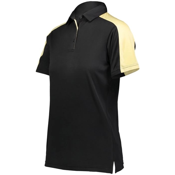 The Ladies Bi-Color Vital Polo is made from 100% polyester wicking... from ASI 37461 Augusta Sportswear