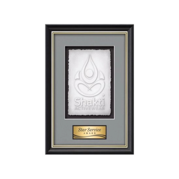 Cast Paper award framed in our exquisite Baron molding with your... from ASI 84592 St Regis Group