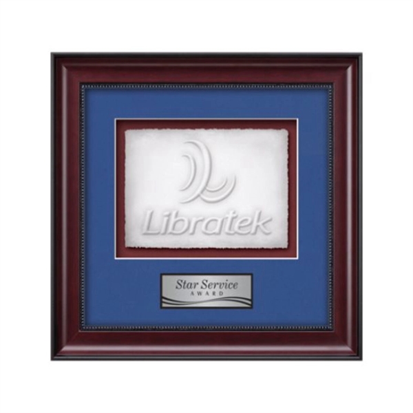 Cast Paper award framed in our exquisite Caprera molding with your... from ASI 84592 St Regis Group