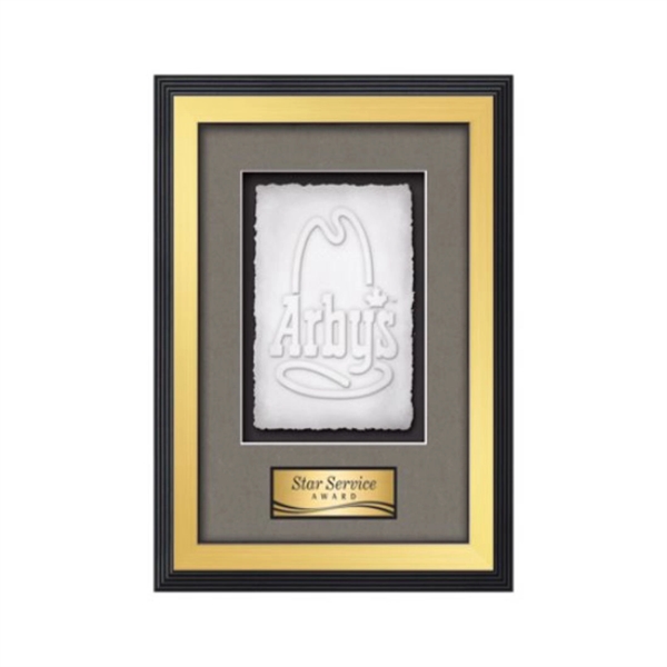 The Jasper Cast Paper Framed Award capitalizes on the organic, delicate... from ASI 84592 St Regis Group