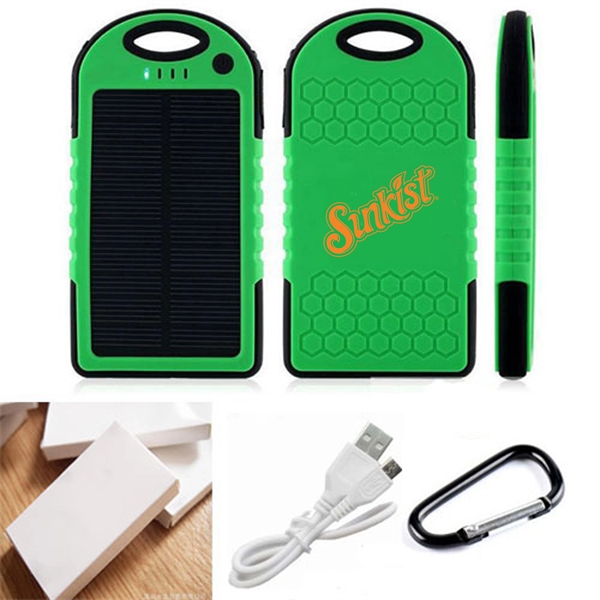 Solar Charger Power Bank 5000mAh... from ASI 34046 Allcasion Travelware Co