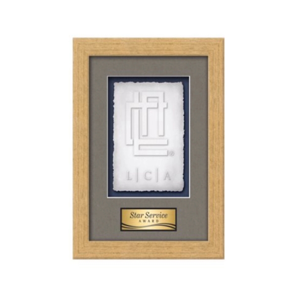 Cast Paper award framed in our exquisite Eldridge molding with your... from ASI 84592 St Regis Group
