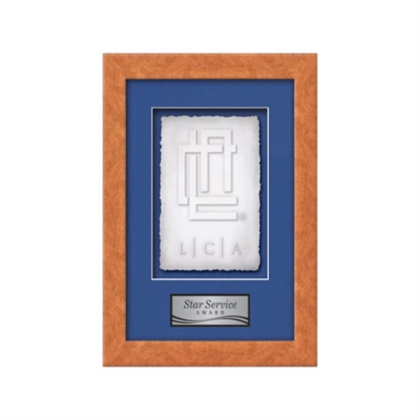 The Eldridge Cast Paper Framed Award capitalizes on the organic, delicate... from ASI 84592 St Regis Group