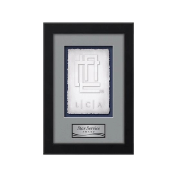 Cast Paper award framed in our exquisite Eldridge molding with your... from ASI 84592 St Regis Group