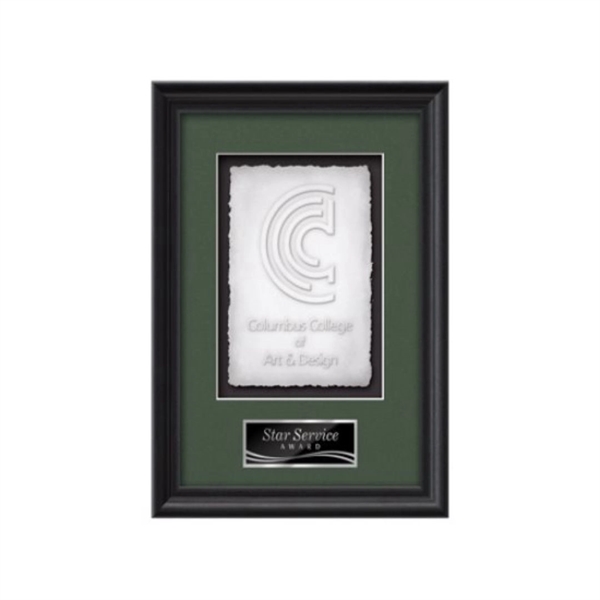 Cast Paper award framed in our exquisite Raven molding with your... from ASI 84592 St Regis Group