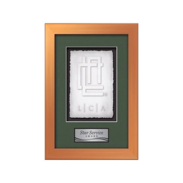 The Eldridge Cast Paper Framed Award capitalizes on the organic, delicate... from ASI 84592 St Regis Group