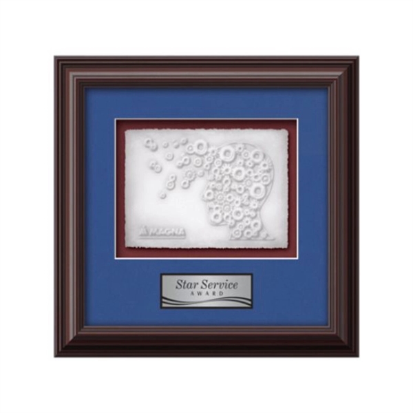 The Monarch Cast Paper Framed Award capitalizes on the organic, delicate... from ASI 84592 St Regis Group