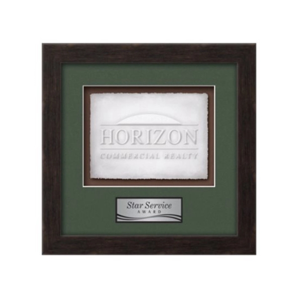 Cast Paper award framed in our exquisite Eldridge molding with your... from ASI 84592 St Regis Group