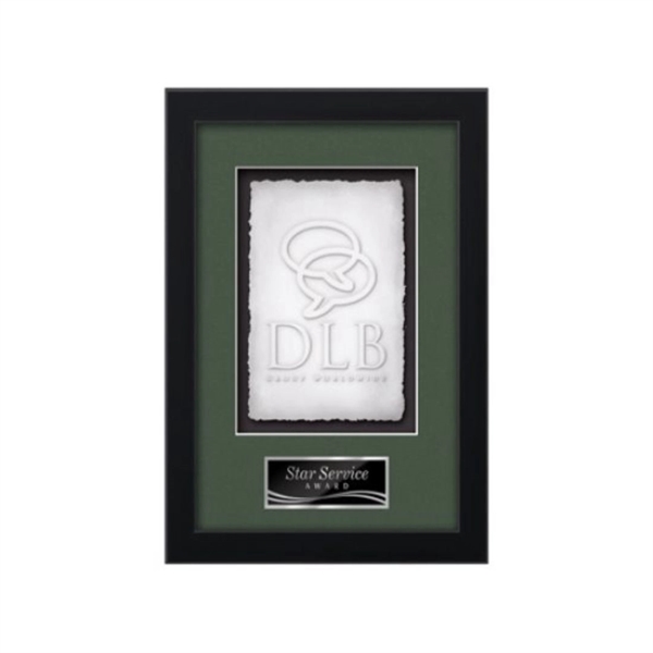 Cast Paper award framed in our exquisite Primrose molding with your... from ASI 84592 St Regis Group