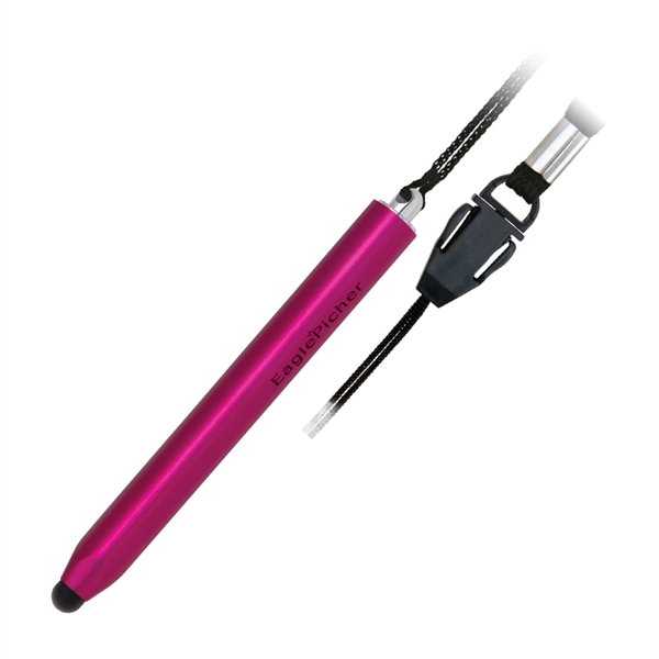 Keep this twist-off plastic stylus pen with detachable lanyard (lanyard size:... from ASI 68190 Lungsal / Lungsal