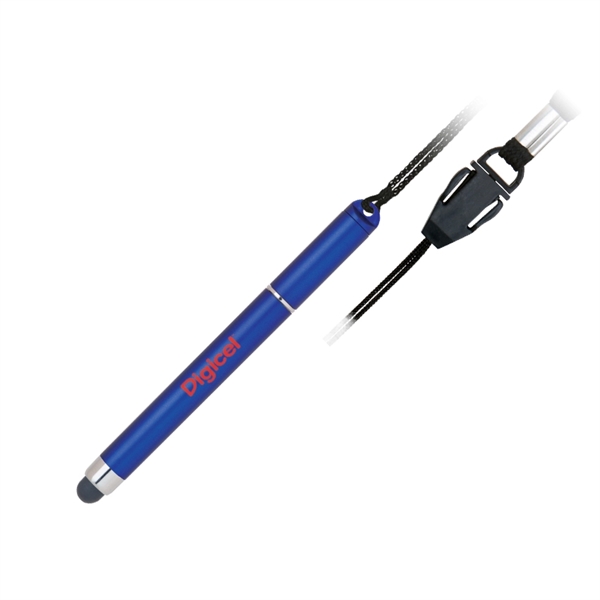 4" long plastic cap-off ballpoint pen with a 3" earphone jack... from ASI 68190 Lungsal / Lungsal