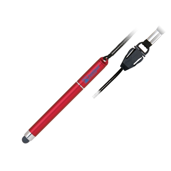 4" long plastic cap-off ballpoint pen with a 3" earphone jack... from ASI 68190 Lungsal / Lungsal