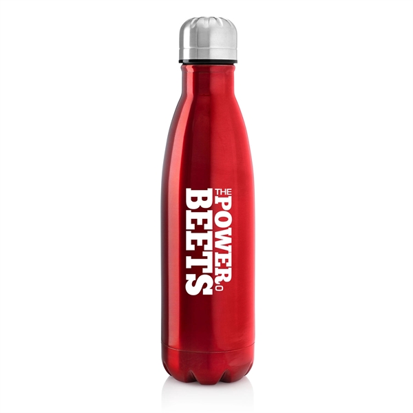 17 ounce 18/8 stainless steel double-wall insulated water bottle with screw-on... from ASI 39820 Opusline (Benmex) / Opus Line