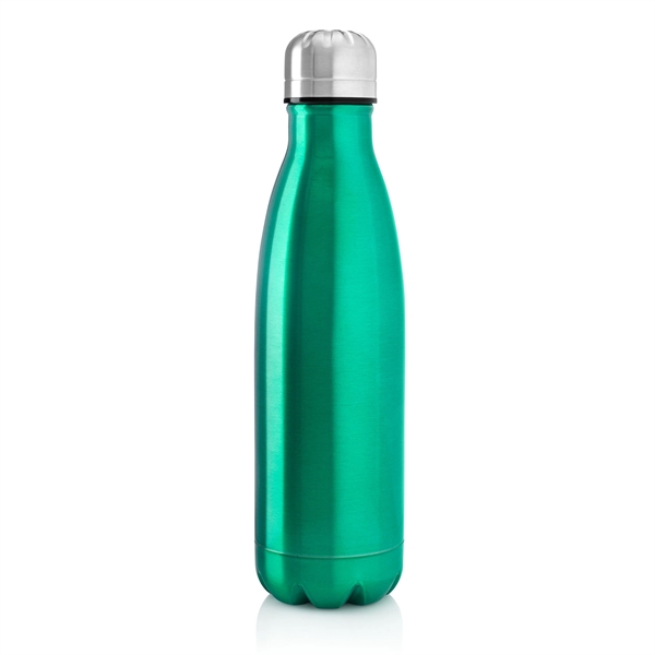 17 ounce 18/8 stainless steel double-wall insulated water bottle with screw-on... from ASI 39820 Opusline (Benmex) / Opus Line