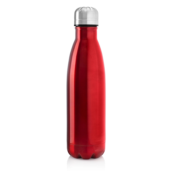 17 ounce 18/8 stainless steel double-wall insulated water bottle with screw-on... from ASI 39820 Opusline (Benmex) / Opus Line